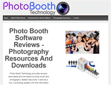 Tablet Screenshot of photoboothtechnology.com